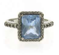 Sterling Silver Blue Topaz Ring