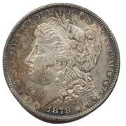 Toned BU 1878 8 Tail Feathers Morgan Dollar