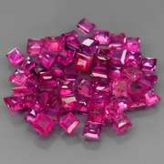 Premium 4.04ct 53 piece princess cut Ruby set
