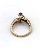 10kt Yellow Gold Marquise & Round Diamond Ring