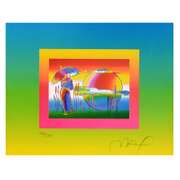 Rainbow Umbrella Man on Blends by Peter Max