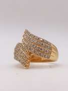 2.0 CTW Diamond Ring in Solid Yellow Gold