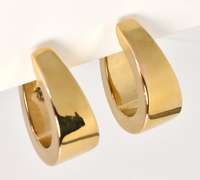 Lovely High Polish Wide Hoops