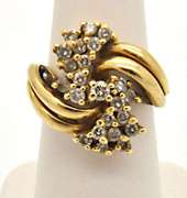 LADIES 14K YELLOW GOLD RING