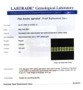 Trendy 14kt YG "Rolex-Style" Link Diamond Bracelet