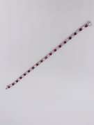 18kt Gold, Ruby & Diamond Tennis Bracelet