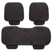 3Pcs Car Seat Cover Universal PU Leather