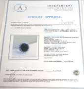 Mystifying Blue Sapphire & Diamond Halo Ring in 14KT White Gold