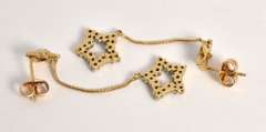 Heavenly Diamond Star Dangle Earrings