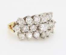 Two-Tone 1.20ctw Diamond Ring