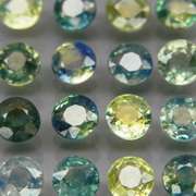 Unheated! 4.03ct round cut Australian Sapphire set