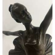 Graceful Ballerina Bronze Statue