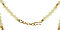Powerful 21kt Pearl and Gold Beads Necklace