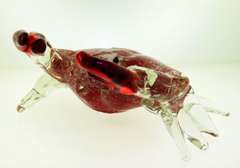 Hand Blown Art Glass Crab Scuplture