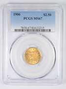 MS67 1906 $2.50 Liberty Head Gold Quarter Eagle - Graded PCGS - PQ