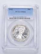 PR66 1942 Walking Liberty Half Dollar - Graded PCGS
