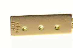 10K Yellow Gold Yellow Sapphire Inset 3D Ruler Charm/Pendant