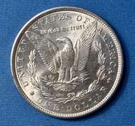 1886 B U MORGAN DOLLAR