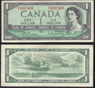 $1 1954 Canada written in both English and French.