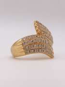 2.0 CTW Diamond Ring in Solid Yellow Gold