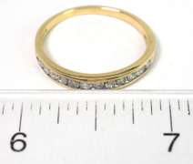 Nice Diamond Band in Yellow Gold