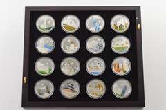 2010-2012 Palau $5 - World Of Wonders - 32 Coin Set - Fancy Box & COA