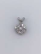 14kt White Gold & Diamond Pendant