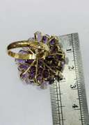 14kt Gold & Amethyst Cocktail Ring, 11.00 Carats!