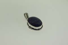 Silver-Tone Quartz Gemstone Pendant