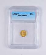 MS63 1851-O Liberty Head Gold Dollar - RXX - Graded ICG