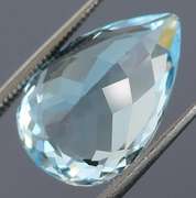Premium sky blue 9.45ct pear cut Topaz