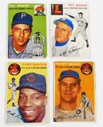 4 Topps 1954 Baseball Cards