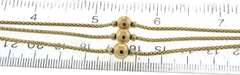 Beautiful Yellow Gold 3 Row Gold Bead Bracelet