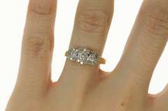 14K Yellow Gold 0.60 Ctw Classic Diamond Halo Engagement Ring
