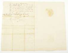 1792 John Hancock Signed Military Appt Moses Sergeant Moody Gentleman - LOA