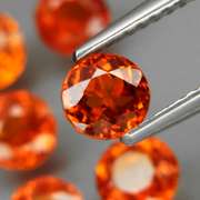 Exotic 4.38ct Mandarin Garnet set from Namibia