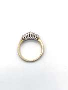 Pretty Round Diamond Ring in 10kt Two Tone Gold