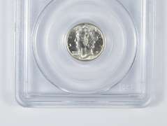 MS66 FB 1943-D Mercury Silver Dime - CAC - Graded PCGS