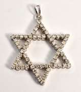 Impressive 18k WG Diamond Star of David