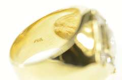 14K Yellow Gold 2.06 Ctw Squared Diamond Men's Statement Ring