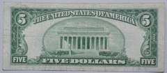 $ 5 1934 D Star Silver Certificate