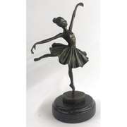 Graceful Ballerina Bronze Statue