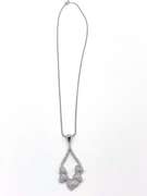Lovely Heart Pendant Necklace in Sterling Silver