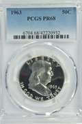 Amazing PCGS PR68 graded 1963 Franklin Half Dollar