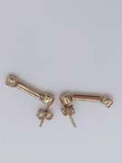 14kt Solid Yellow Gold & Diamond Earring