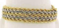 Majestic Wide Rope Yellow Gold Bracelet