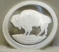 1 Oz Silver PROOF Round - Buff/Ind