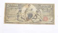 1896 $2.00 United States Silver Dollar - Large Note