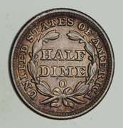 1851-O Seated Liberty Half Dime - Sharp