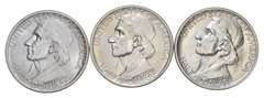 (3) 1935-P/D/S Daniel Boone Commemorative Half Dollars - All 3 Mints!
